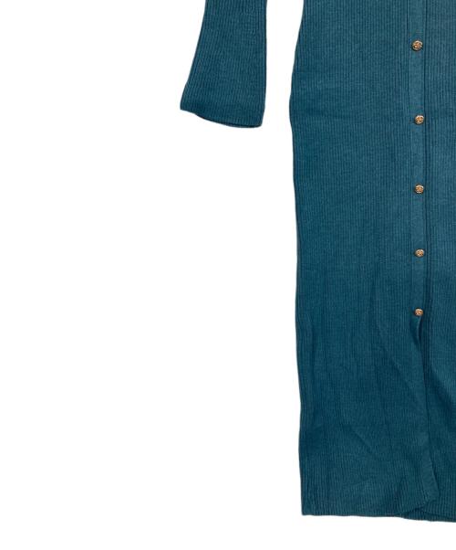 Resexxy（リゼクシー）Resexxy (リゼクシー) ポロニットタイトワンピース ブルー サイズ:SIZE Fの古着・服飾アイテム