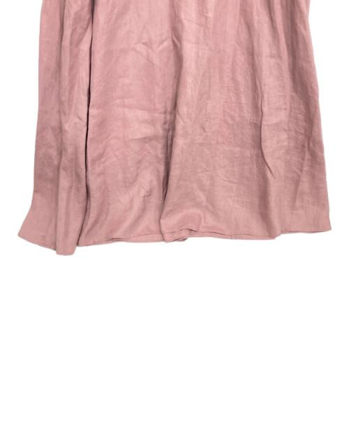JOURNAL STANDARD（ジャーナルスタンダード）JOURNAL STANDARD (ジャーナルスタンダード) リネンハーフスリーブマキシフレアワンピース ピンク サイズ:FREEの古着・服飾アイテム