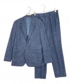 LANVIN en Bleuランバンオンブルー）の古着「リネン混セットアップスーツ」｜ネイビー