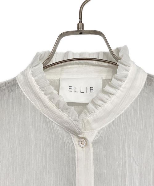 ELLIE（エリー）ELLIE (エリー) ギャザーブラウス ホワイト サイズ:SIZE Fの古着・服飾アイテム