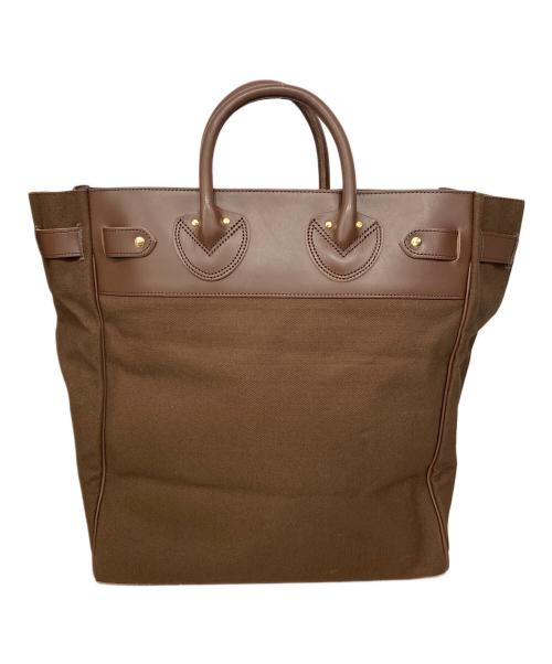 YOUNG & OLSEN The DRYGOODS STORE（ヤングアンドオルセン ザ ドライグッズストア）YOUNG & OLSEN The DRYGOODS STORE (ヤングアンドオルセン ザ ドライグッズストア) STEAMERS CANVAS POCKET TOTE ブラウン 未使用品の古着・服飾アイテム