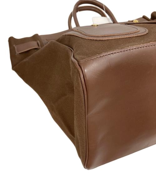 YOUNG & OLSEN The DRYGOODS STORE（ヤングアンドオルセン ザ ドライグッズストア）YOUNG & OLSEN The DRYGOODS STORE (ヤングアンドオルセン ザ ドライグッズストア) STEAMERS CANVAS POCKET TOTE ブラウン 未使用品の古着・服飾アイテム