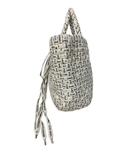 beautiful people（ビューティフルピープル）beautiful people (ビューティフルピープル) ロゴシューレースニッティングバスケット S ホワイトの古着・服飾アイテム