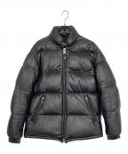 Schottショット）の古着「LEATHER DOWN JKT」｜ブラック