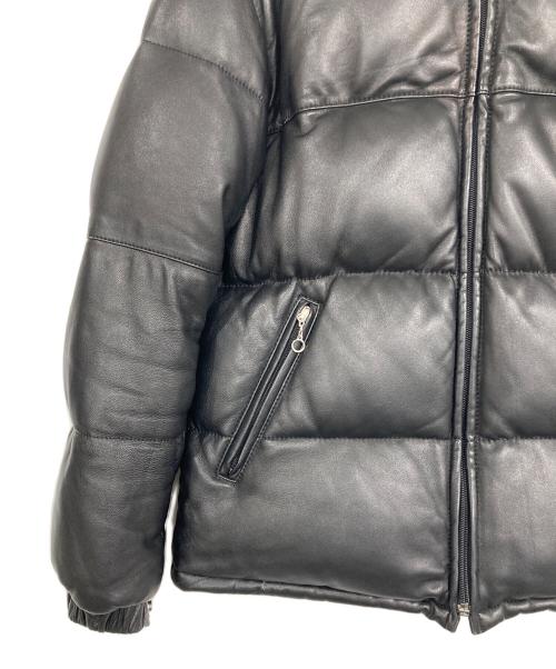 Schott（ショット）Schott (ショット) LEATHER DOWN JKT ブラック サイズ:Sの古着・服飾アイテム