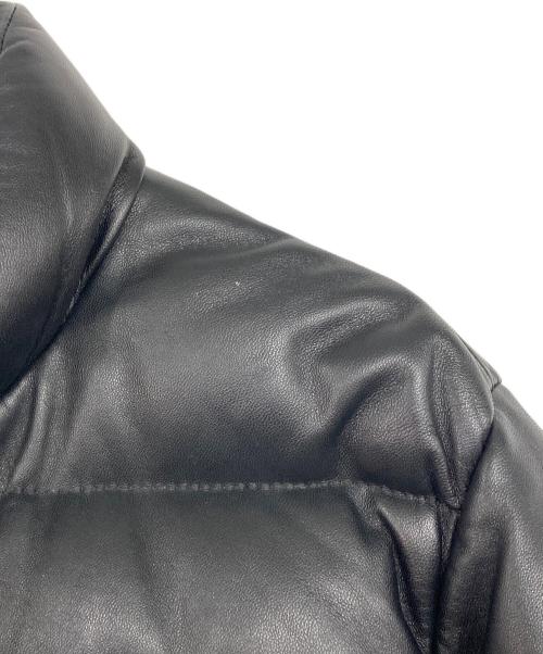 Schott（ショット）Schott (ショット) LEATHER DOWN JKT ブラック サイズ:Sの古着・服飾アイテム