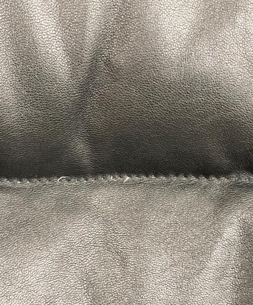 Schott（ショット）Schott (ショット) LEATHER DOWN JKT ブラック サイズ:Sの古着・服飾アイテム