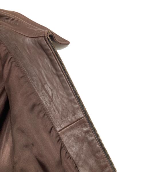 BANANA REPUBLIC（バナナリパブリック）BANANA REPUBLIC (バナナリパブリック) OLD レザージャケット ブラウン サイズ:SIZE Mの古着・服飾アイテム