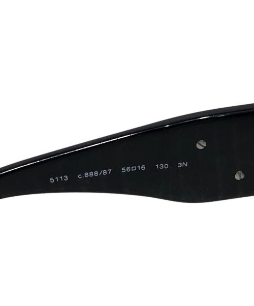 CHANEL（シャネル）CHANEL (シャネル) サングラス ブラック サイズ:56□16 130の古着・服飾アイテム