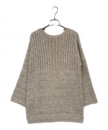 GALERIE VIE（ギャルリーヴィー）の古着「ラッセルテープ ワイドスリーブプルオーバー」｜アイボリー