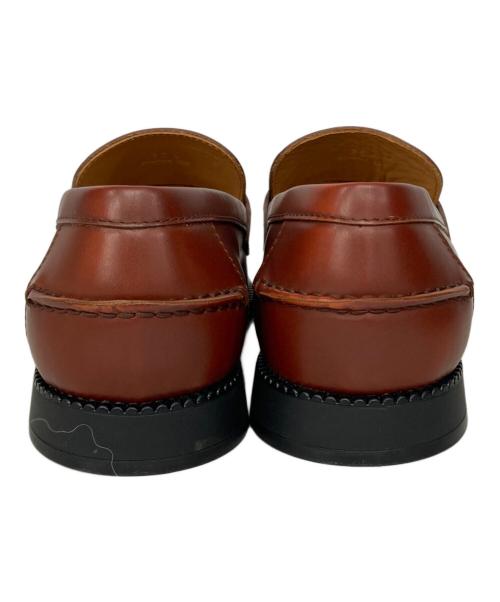 TOD'S（トッズ）TOD'S (トッズ) Tタイムレス レザー スクエアトゥローファー ブラウン サイズ:36 1/2の古着・服飾アイテム