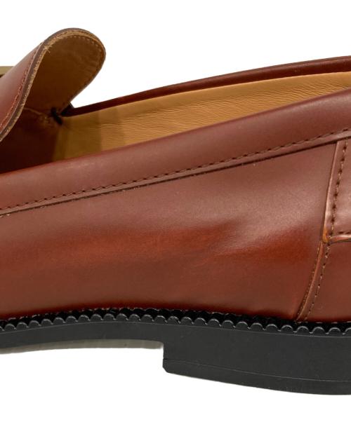 TOD'S（トッズ）TOD'S (トッズ) Tタイムレス レザー スクエアトゥローファー ブラウン サイズ:36 1/2の古着・服飾アイテム