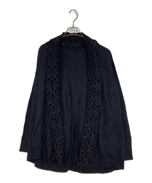 Leilian（レリアン）LEILIAN (レリアン) ニットカーディガン ブラック サイズ:9の古着・服飾アイテム