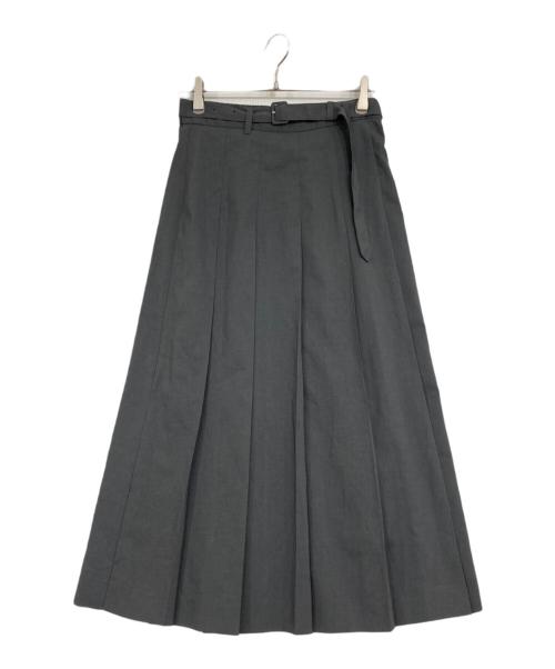 Acuta（アクータ）ACUTA (アクータ) トロストレッチワイドプリーツスカート グレー サイズ:38の古着・服飾アイテム