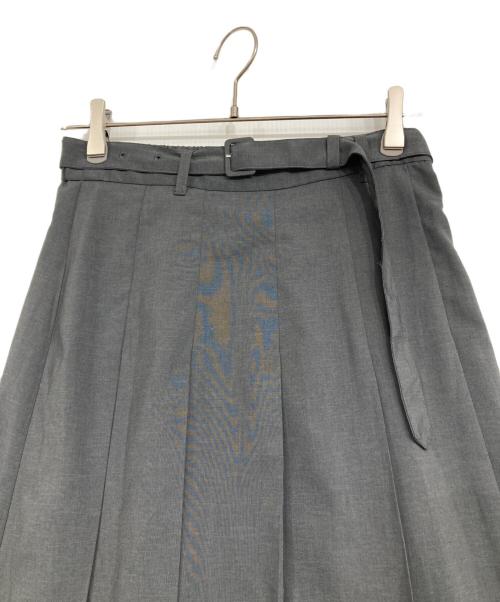 Acuta（アクータ）ACUTA (アクータ) トロストレッチワイドプリーツスカート グレー サイズ:38の古着・服飾アイテム