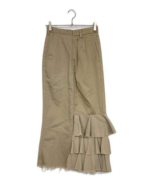 77circa（ナナナナサーカ）77circa (ナナナナサーカ) 再構築スカート ベージュ サイズ:記載なしの古着・服飾アイテム
