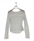 Lily Brownリリーブラウン）の古着「レースカッティングトップス」｜ホワイト