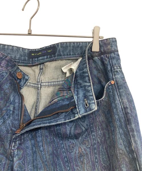 ETRO（エトロ）ETRO (エトロ) ペイズリーデニムパンツ インディゴ サイズ:33の古着・服飾アイテム