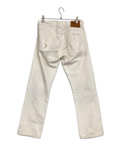 Denim & Supply Ralph Lauren（デニム＆サプライ ラルフローレン）Denim & Supply Ralph Lauren (デニム＆サプライ ラルフローレン) ダメージ加工デニムパンツ ホワイト サイズ:31の古着・服飾アイテム