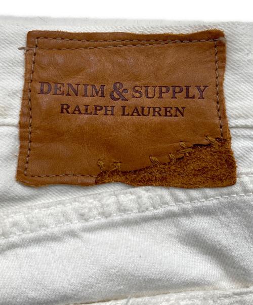 Denim & Supply Ralph Lauren（デニム＆サプライ ラルフローレン）Denim & Supply Ralph Lauren (デニム＆サプライ ラルフローレン) ダメージ加工デニムパンツ ホワイト サイズ:31の古着・服飾アイテム