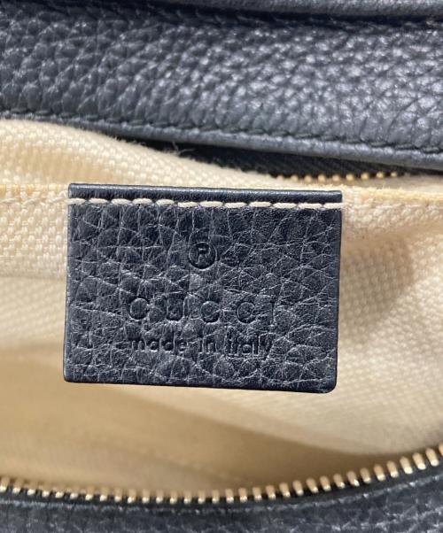 GUCCI（グッチ）GUCCI (グッチ) ソーホーインターロッキングGショルダーバッグ ブラックの古着・服飾アイテム