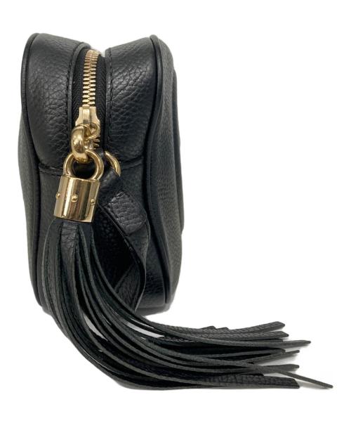 GUCCI（グッチ）GUCCI (グッチ) ソーホーインターロッキングGショルダーバッグ ブラックの古着・服飾アイテム