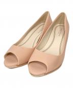 COLE HAANコールハーン）の古着「グランド アンビション オープントゥ ウェッジ」｜ピンク