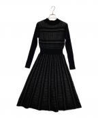 BARNEYS NEWYORKバーニーズ・ニューヨーク）の古着「ニットワンピース」｜ブラック