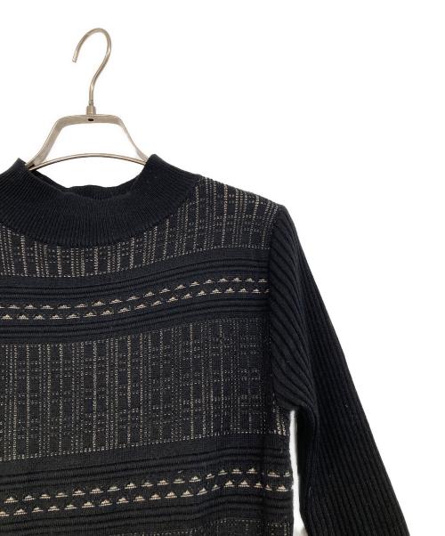 BARNEYS NEWYORK（バーニーズ・ニューヨーク）BARNEYS NEWYORK (バーニーズ・ニューヨーク) ニットワンピース ブラック サイズ:SIZE 38の古着・服飾アイテム