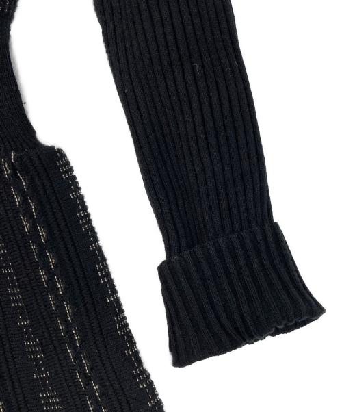 BARNEYS NEWYORK（バーニーズ・ニューヨーク）BARNEYS NEWYORK (バーニーズ・ニューヨーク) ニットワンピース ブラック サイズ:SIZE 38の古着・服飾アイテム