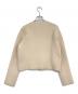 anuans (アニュアンス) ラクーンブレンドノーカラーニットジャケット ベージュ サイズ:F：6000円