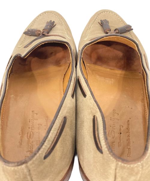 Jalan Sriwijaya（ジャランスリウァヤ）Jalan Sriwijaya (ジャランスリウァヤ) タッセルローファー ベージュ サイズ:8 1/2の古着・服飾アイテム