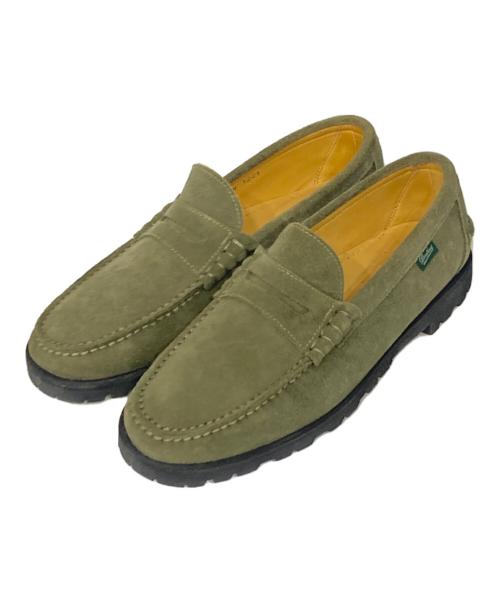 PARABOOT（パラブーツ）PARABOOT (パラブーツ) UNITED ARROWS (ユナイテッドアローズ) 別注CORAUX/RAIDローファー グリーン サイズ:8の古着・服飾アイテム