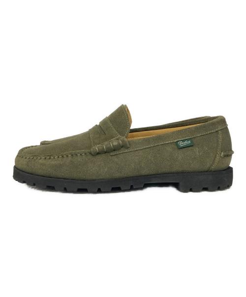 PARABOOT（パラブーツ）PARABOOT (パラブーツ) UNITED ARROWS (ユナイテッドアローズ) 別注CORAUX/RAIDローファー グリーン サイズ:8の古着・服飾アイテム