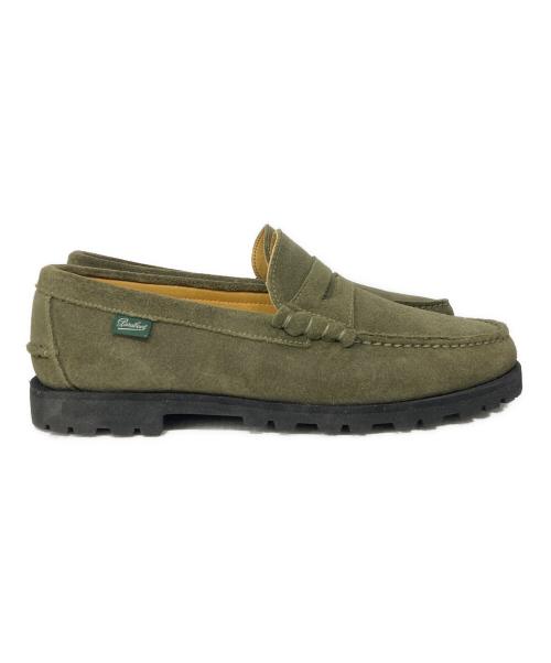 PARABOOT（パラブーツ）PARABOOT (パラブーツ) UNITED ARROWS (ユナイテッドアローズ) 別注CORAUX/RAIDローファー グリーン サイズ:8の古着・服飾アイテム