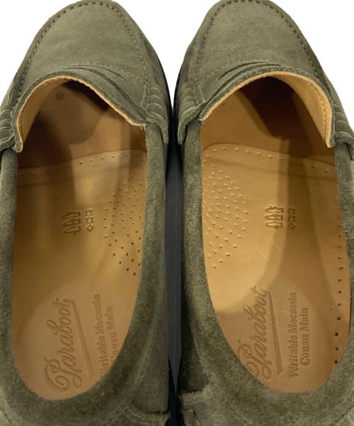 PARABOOT（パラブーツ）PARABOOT (パラブーツ) UNITED ARROWS (ユナイテッドアローズ) 別注CORAUX/RAIDローファー グリーン サイズ:8の古着・服飾アイテム