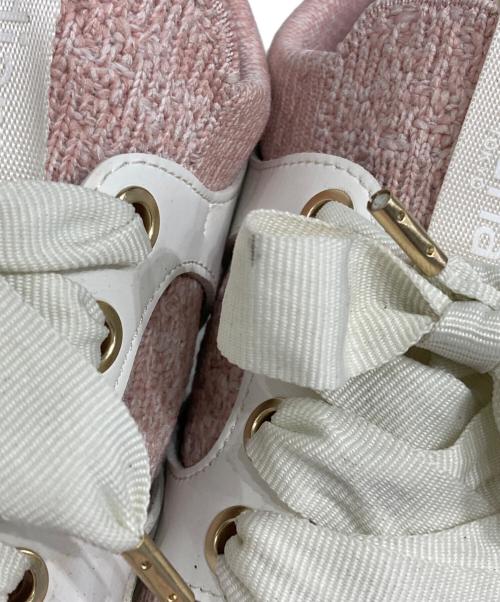 +DIANA（プラスダイアナ）+DIANA (プラスダイアナ) ヒールスニーカー ピンク サイズ:23.5の古着・服飾アイテム