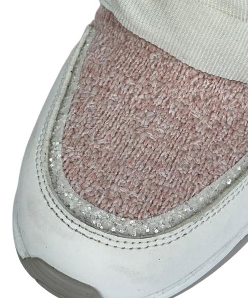 +DIANA（プラスダイアナ）+DIANA (プラスダイアナ) ヒールスニーカー ピンク サイズ:23.5の古着・服飾アイテム