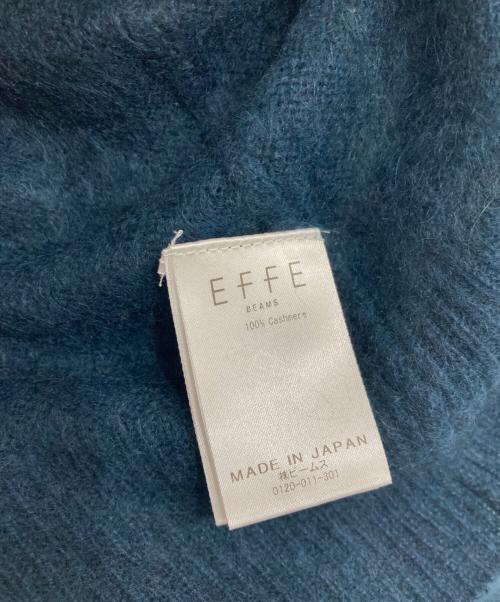 EFFE BEAMS（エッフェ ビームス）EFFE BEAMS (エッフェ ビームス) カシミヤファー クルーネックニット ネイビー サイズ:記載なしの古着・服飾アイテム