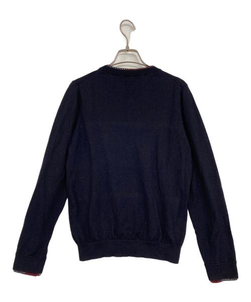 PS Paul Smith（ＰＳポールスミス）PS Paul Smith (ＰＳポールスミス) 丸首カーディガン ネイビー サイズ:Lの古着・服飾アイテム