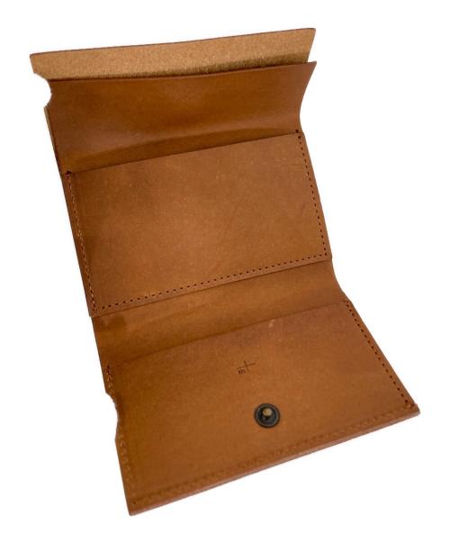 M+（エムピウ）M+ (エムピウ) コンパクトウォレット ブラウンの古着・服飾アイテム