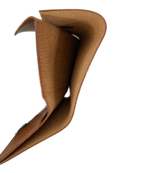 M+（エムピウ）M+ (エムピウ) コンパクトウォレット ブラウンの古着・服飾アイテム