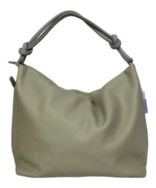 ear PAPILLONNER（イアパピヨネ）ear PAPILLONNER (イアパピヨネ) 樹脂パーツワンハンドルバッグ グレーの古着・服飾アイテム