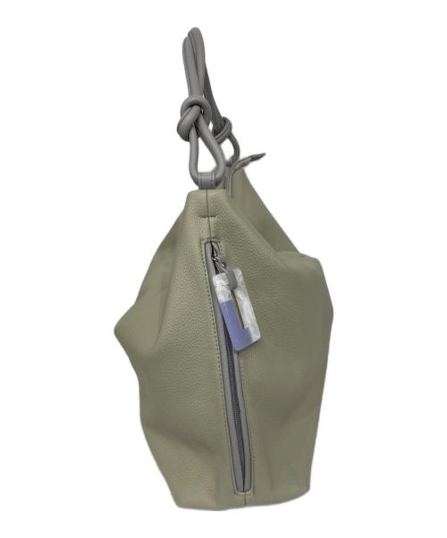 ear PAPILLONNER（イアパピヨネ）ear PAPILLONNER (イアパピヨネ) 樹脂パーツワンハンドルバッグ グレーの古着・服飾アイテム