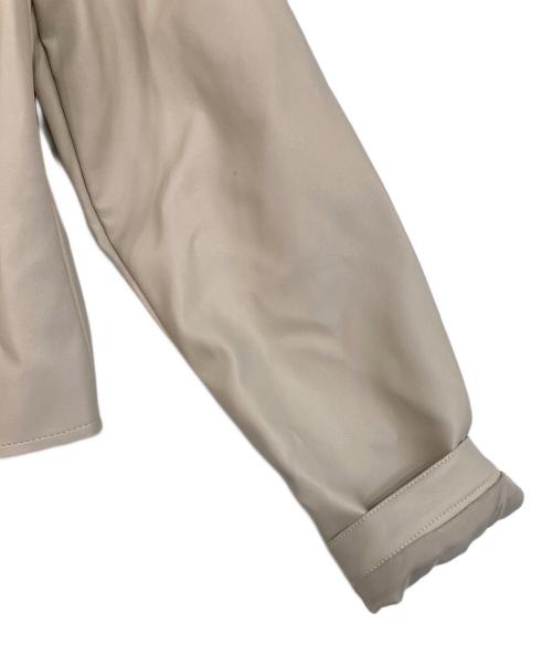 Resexxy（リゼクシー）Resexxy (リゼクシー) フェイクレザーライダースジャケット ベージュ サイズ:SIZE Mの古着・服飾アイテム