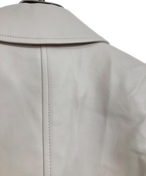 Resexxy（リゼクシー）Resexxy (リゼクシー) フェイクレザーライダースジャケット ベージュ サイズ:SIZE Mの古着・服飾アイテム