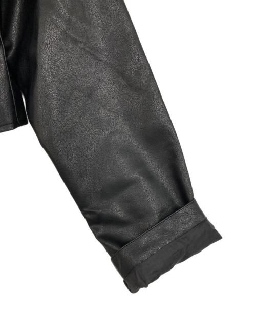 Resexxy（リゼクシー）Resexxy (リゼクシー) フェイクレザーライダースジャケット ブラック サイズ:Sの古着・服飾アイテム