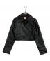 Resexxy（リゼクシー）の古着「フェイクレザーライダースジャケット」｜ブラック