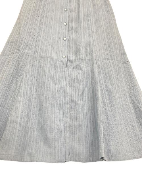 Resexxy（リゼクシー）RESEXXY (リゼクシー) ラッフルマーメイドシャツワンピース ブルー サイズ:Fの古着・服飾アイテム