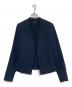 theory（セオリー）の古着「ノーカラージャケット」｜ネイビー